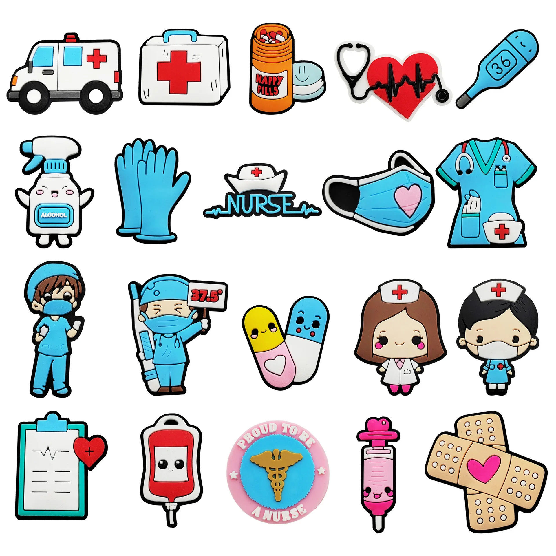 Women'S Shoes Crocs - PVC Shoe Charms for Crocs, Medical