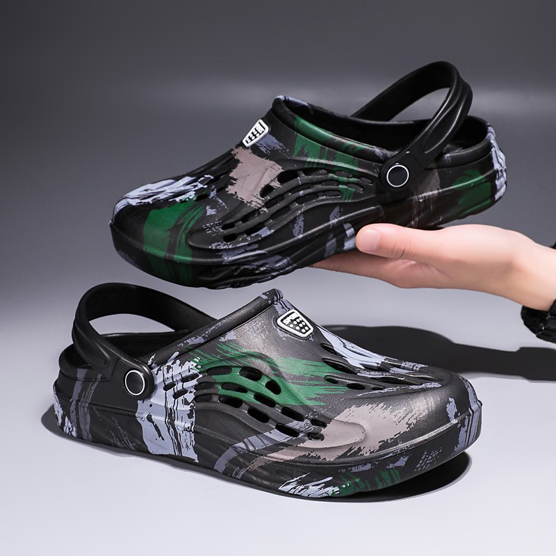 Women'S Shoes Crocs - Sandálias de Verão Masculinas com Estampa