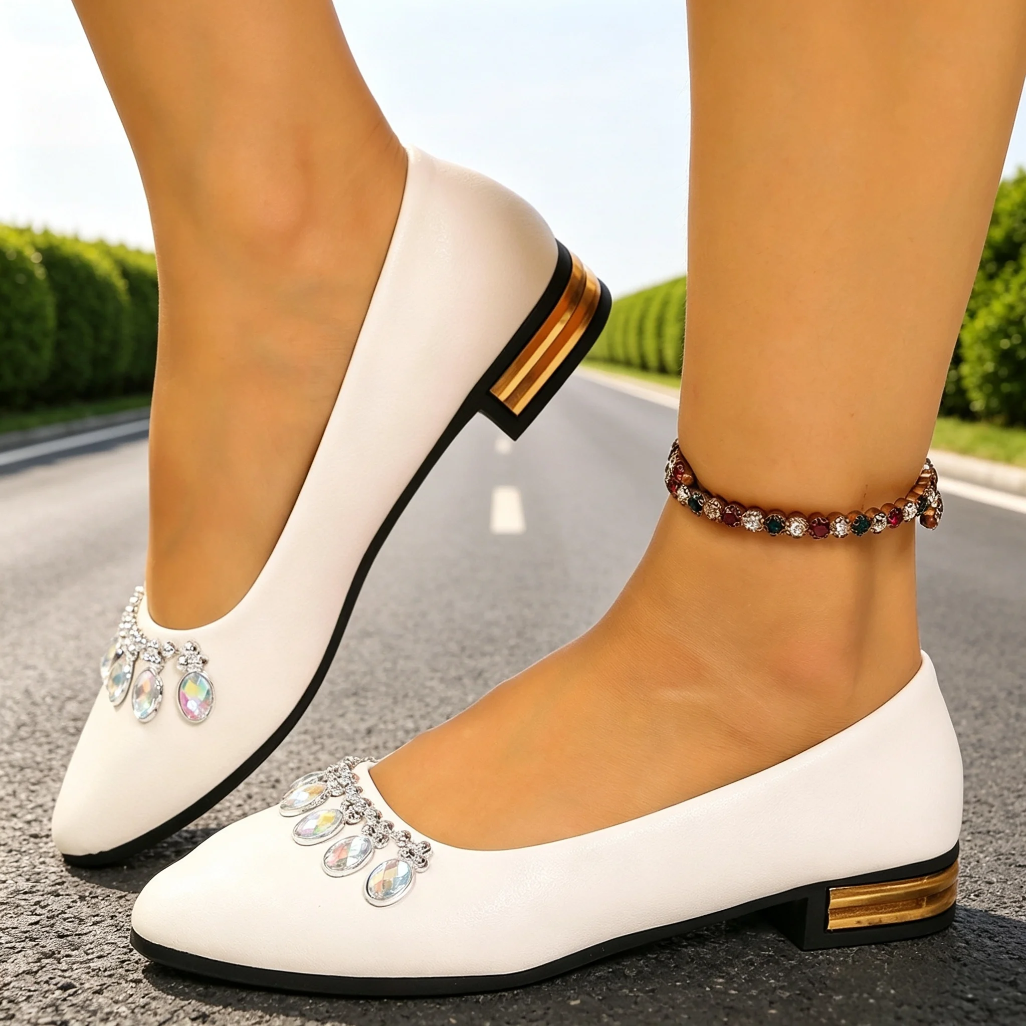 Women'S Shoes Plus Size - Sapatilhas Femininas de Bico Fino, Tamanhos