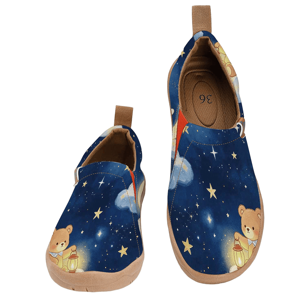 Women'S Shoes With Wide Toe Box - Sapatos femininos com ponta larga, estampa