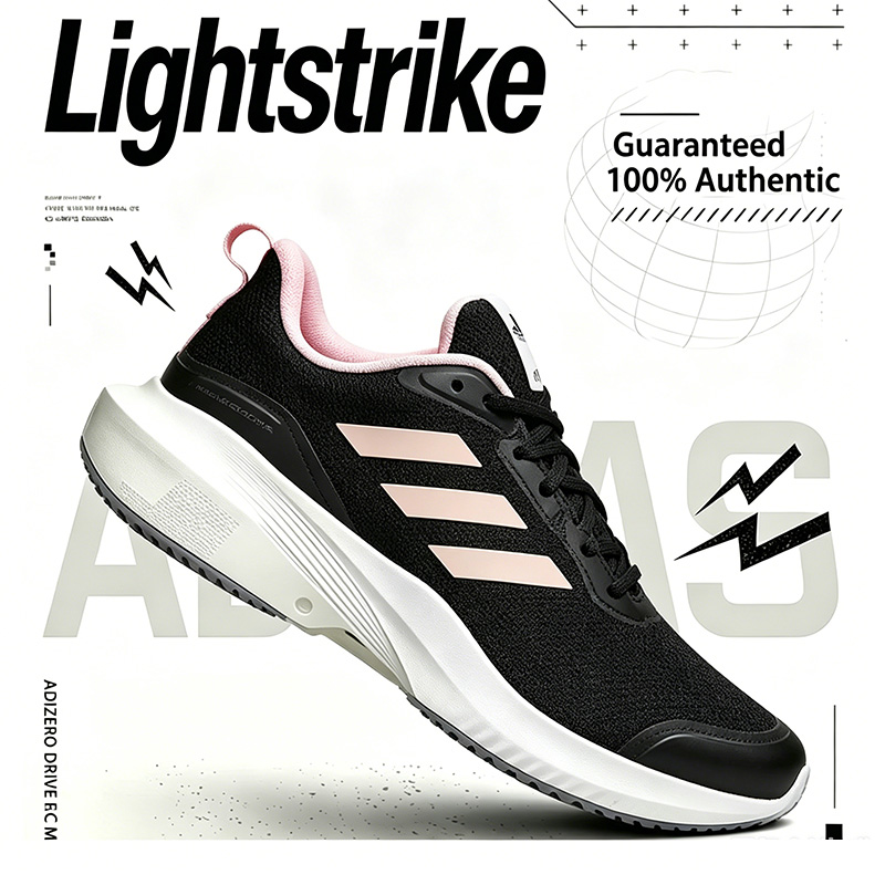 Women'S Shoes Pink Adidas - Tênis Adidas Feminino Respirável em Mesh