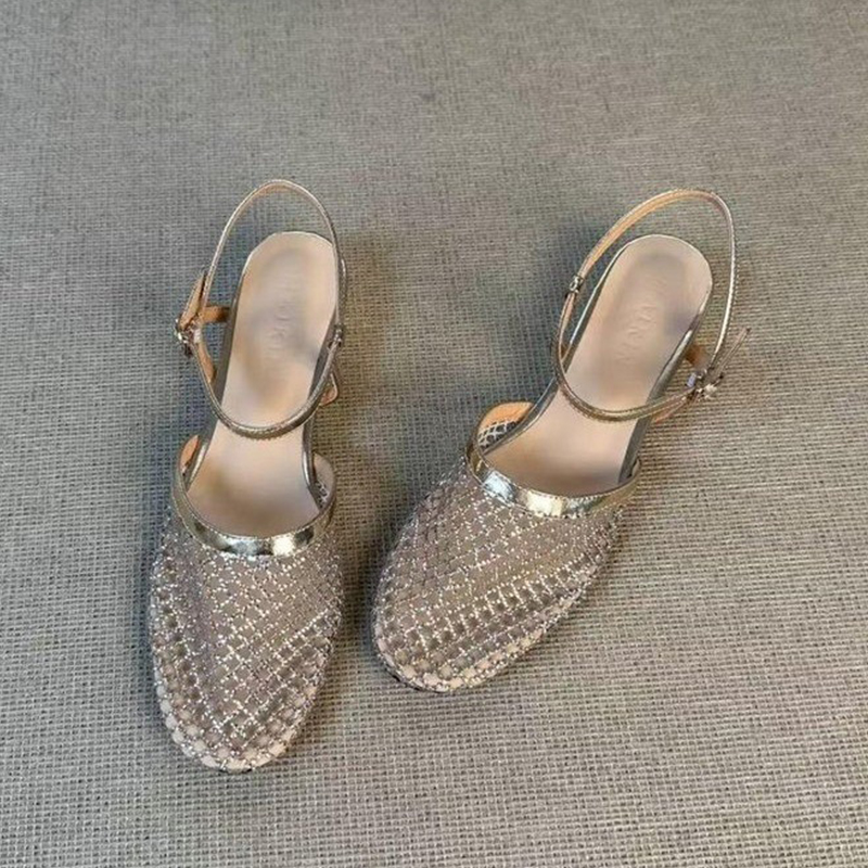 Sandálias Femininas de Malha c - Women Shoes Size 7 avaliação e preço