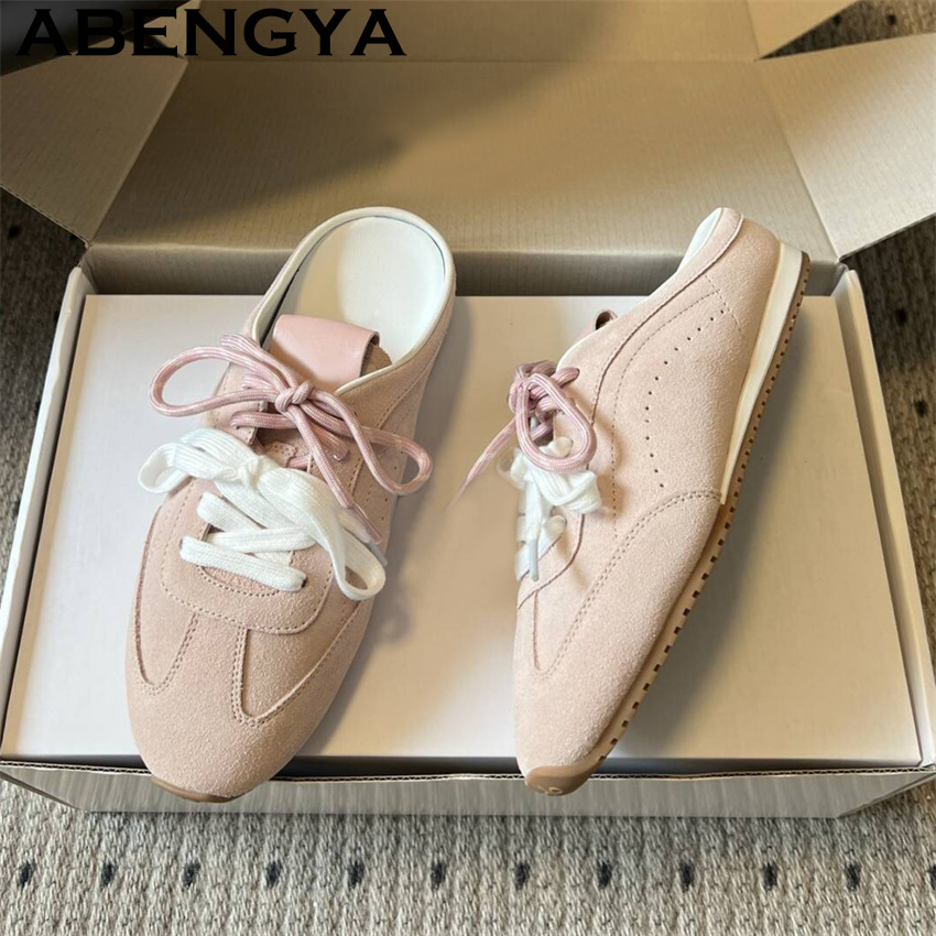 Chinelos femininos casuais com - Oxford Lace Up Women avaliação e preço