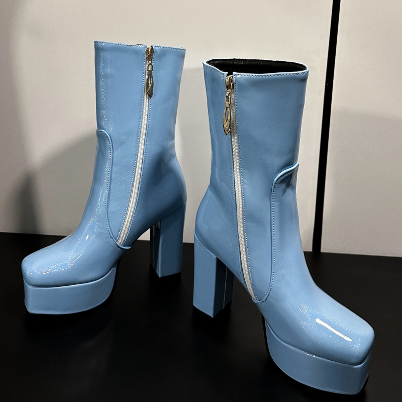 Tendência plataforma botas de  - Women Shoes Size 7 avaliação e preço