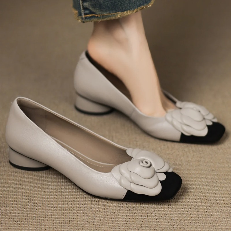 Plus size 34-41 feminino pele  - Women Shoes With Heels avaliação e preço