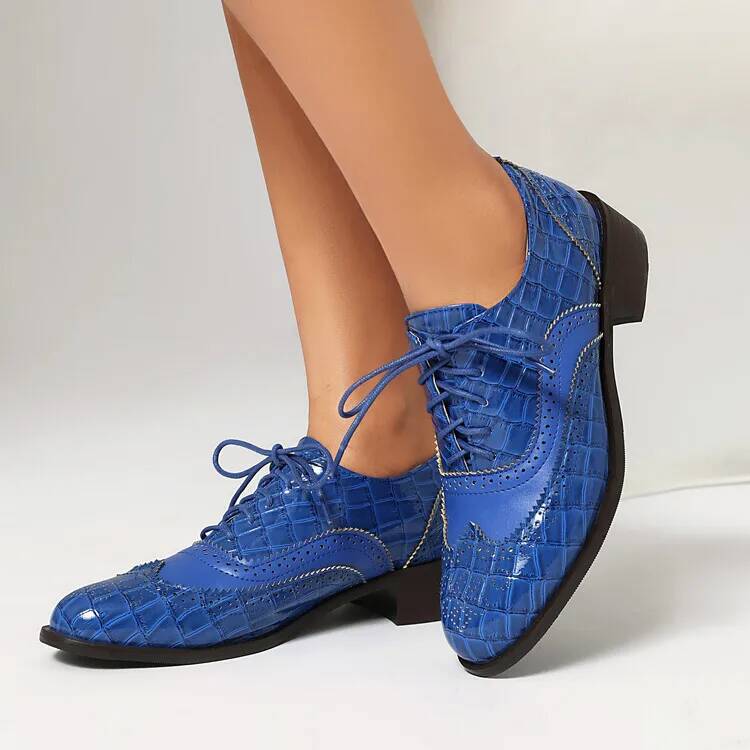 Sapatos femininos de salto bai - Oxford Lace Up Women avaliação e preço