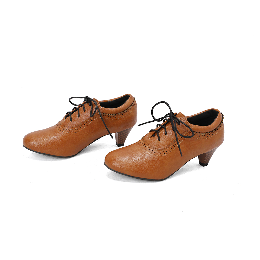   Novos Sapatos Femininos Resp - Oxford Lace Up Women avaliação e preço