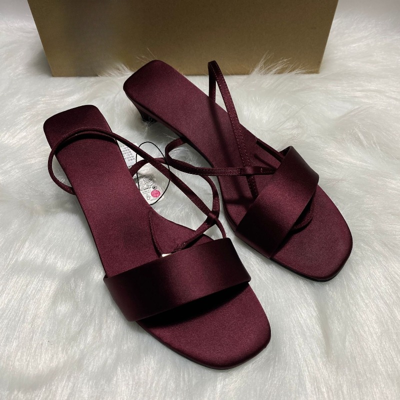 Luxo cetim tornozelo cinta de  - Women Shoes Luxury Brand avaliação e preço