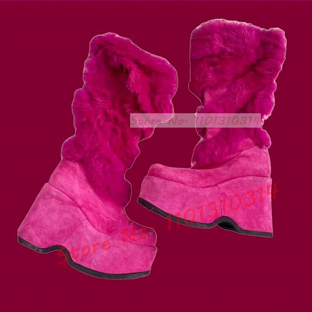 Botas de joelho peludas para m - Kids Shoes Women avaliação e preço