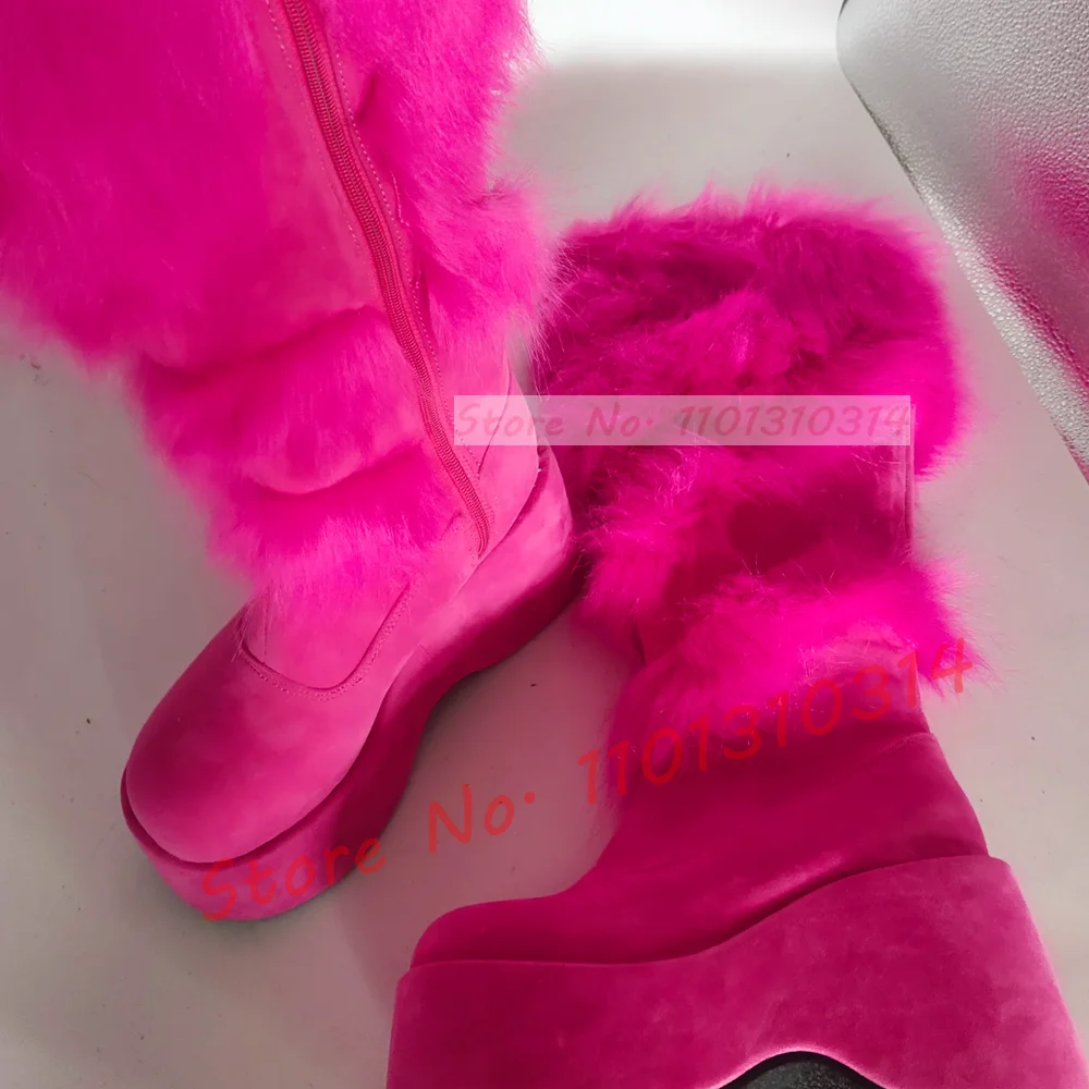 Botas de joelho peludas para m - Kids Shoes Women avaliação e preço