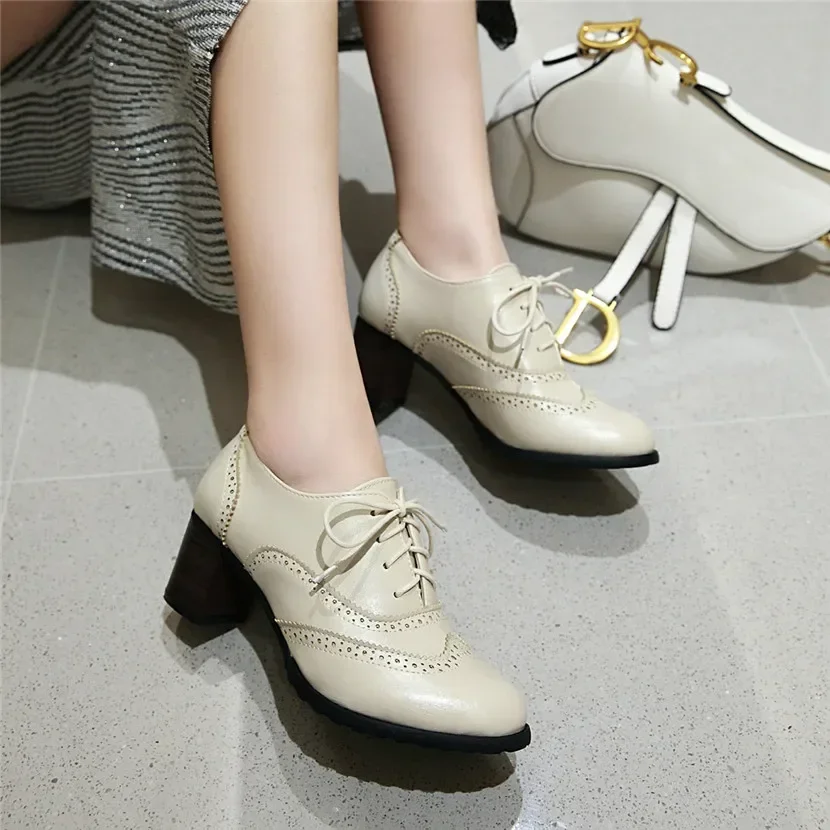 Mulheres britânicas oxfords sa - Oxford Lace Up Women avaliação e preço