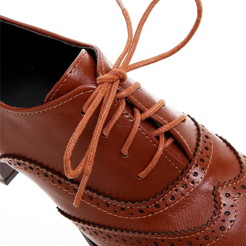 Mulheres britânicas oxfords sa - Oxford Lace Up Women avaliação e preço