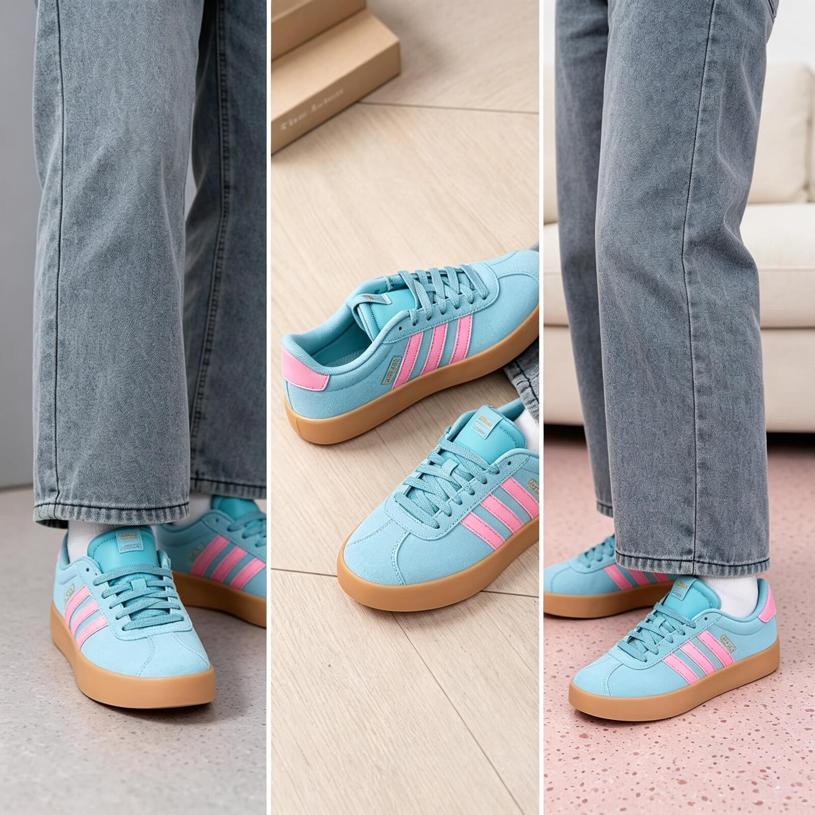 Tênis Adidas Popular Cyan Pink - Women'S Shoes Pink Adidas avaliação e preço