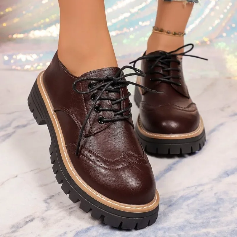 Sapatos Oxford Clássicos Femin - Oxford Lace Up Women avaliação e preço