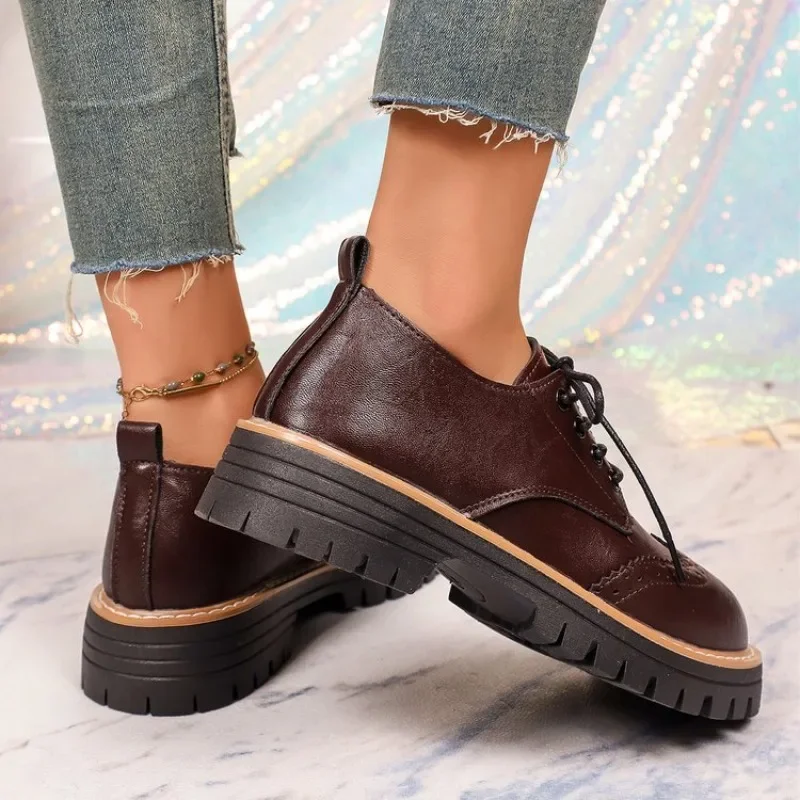Sapatos Oxford Clássicos Femin - Oxford Lace Up Women avaliação e preço