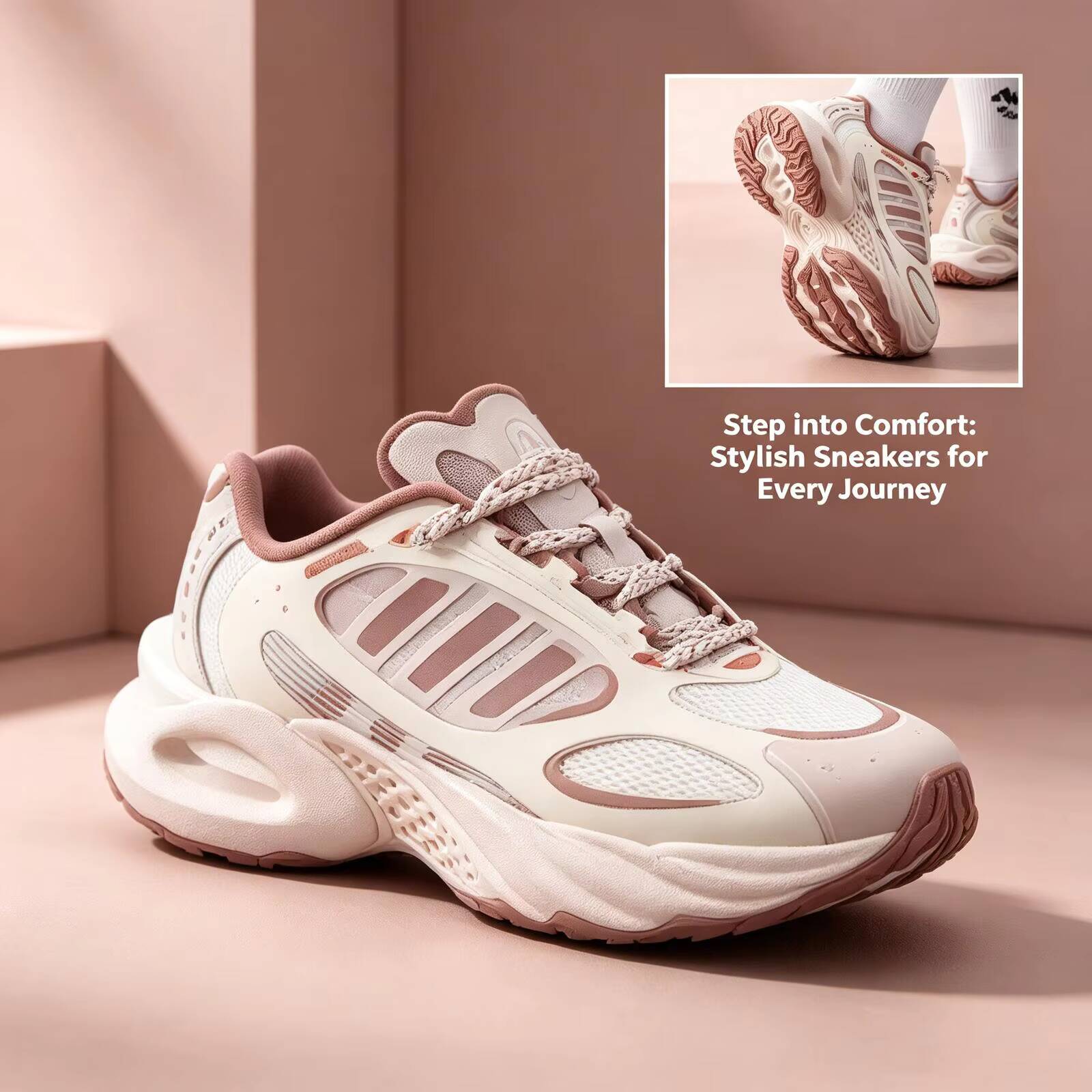 Novos Tênis Chunky Dad Adidas  - Women'S Shoes Pink Adidas avaliação e preço
